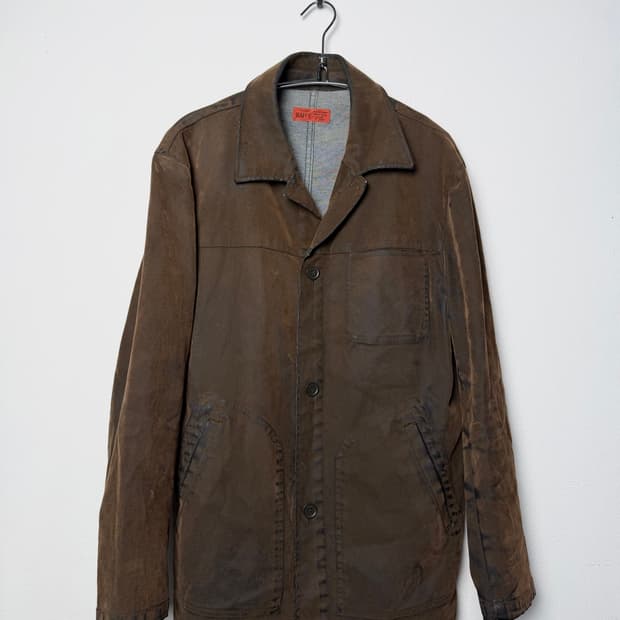 BAFFY 레이온 코티드 데님 자켓