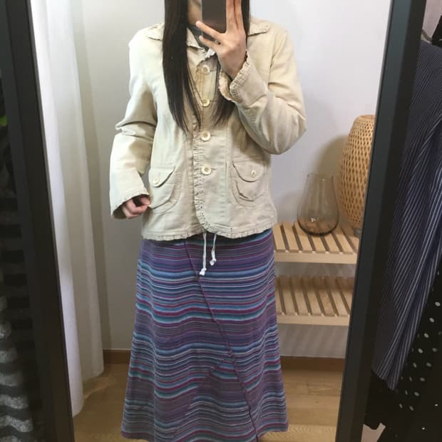 ocean pacific stripe skirt