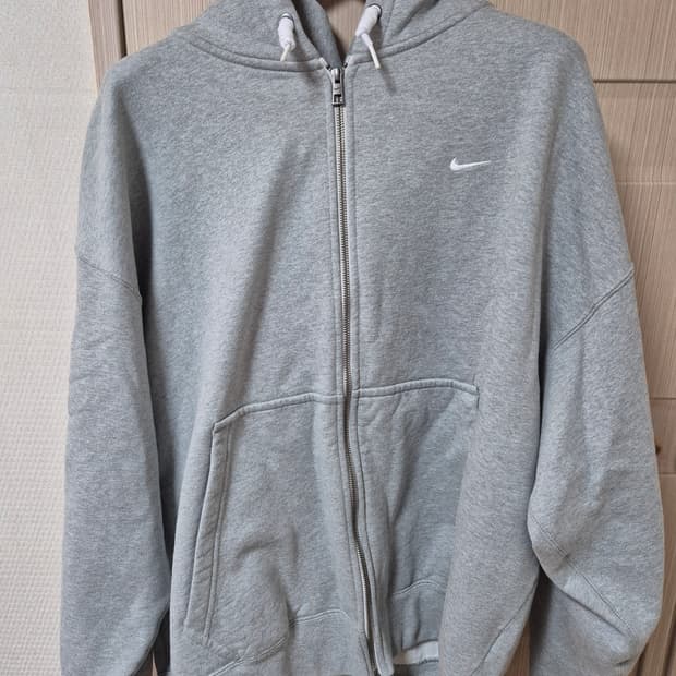 나이키 NRG 솔로 스우시 풀 집업 후드 다크 그레이 헤더 - US/EU