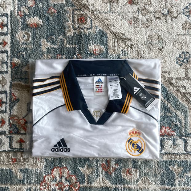 아디다스 레알 마드리드 99/00 홈 저지 화이트  (새제품. XXL)