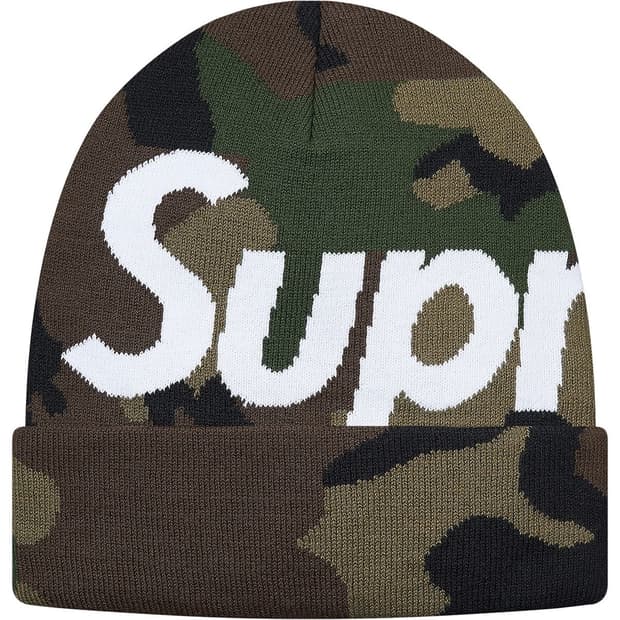 Supreme Big Logo FW17 슈프림 빅로고 비니 카모