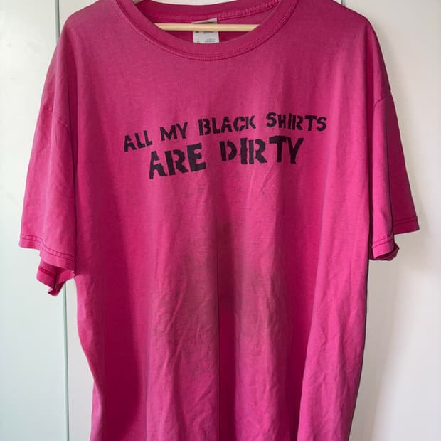90‘s all black Dirty t-shirts (XL)