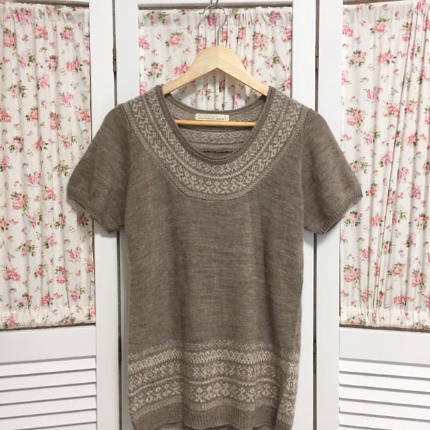 빈티지 모리 반팔 니트