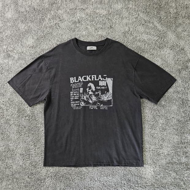 [무료배송] L.GREY BLACK FLAG 반팔 티셔츠
