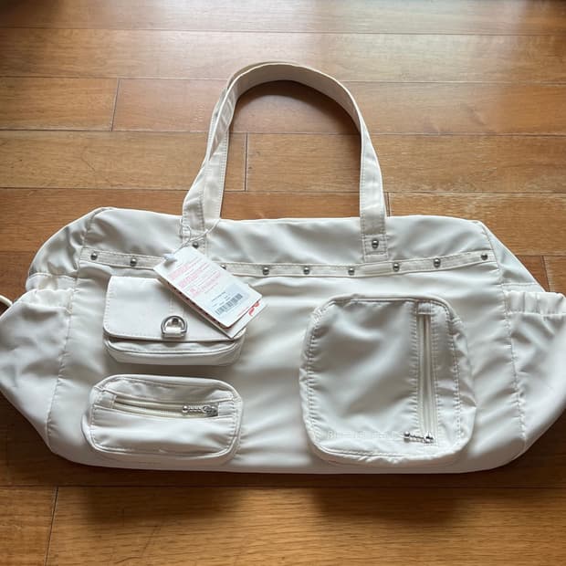 비터셀즈_ Carry Cargo Bag-Cream(새상품)