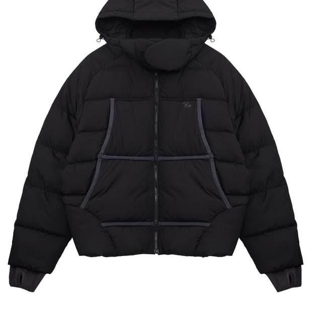 산산기어 패딩 TAPED PUFFER JACKET - BLACK 2사이즈
