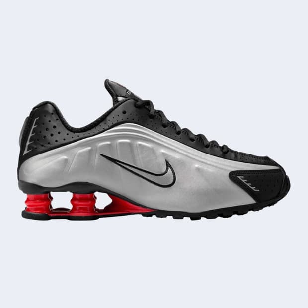(W) Nike Shox R4 OG Black Light Crimson