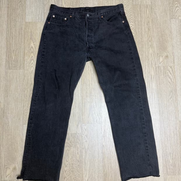 90s 미제 리바이스 흑청 데님팬츠 36x30