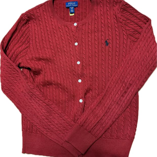 폴로랄프로렌 꽈베기 가디건