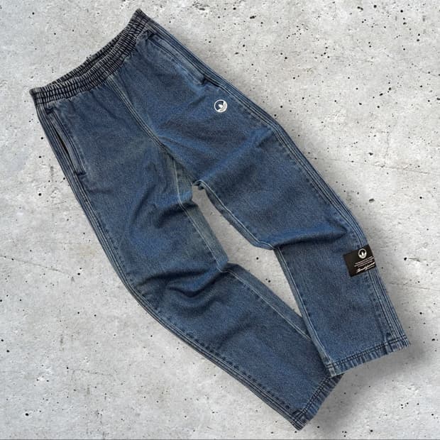 [XS] 아디다스 미드 웨이스트 데님 트랙 팬츠 D855