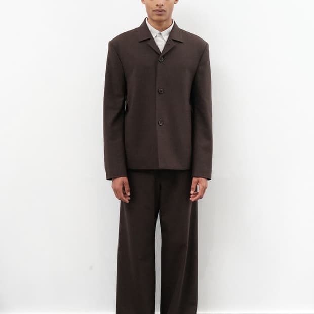 amomento wool wide pants
