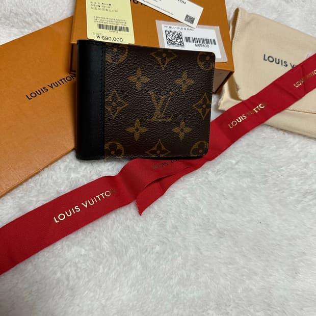 루이비통 멀티플 월렛 모노그램 마카사르 반지갑