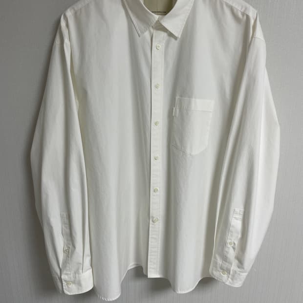 포터리 코튼 타입라이터 컴포트 셔츠 