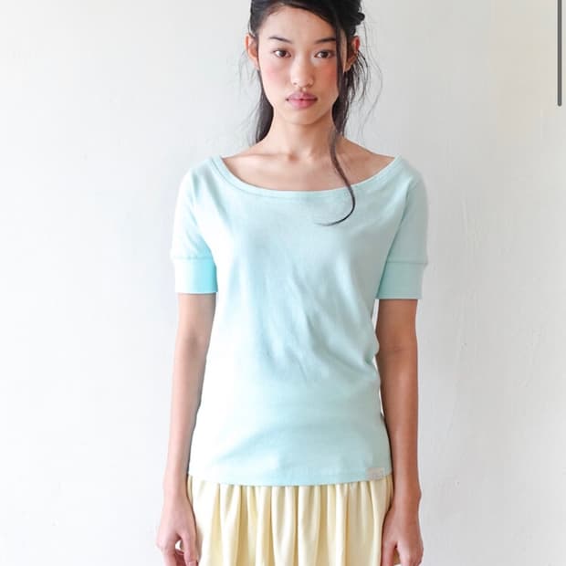 샵페어리 rib half top (mint)