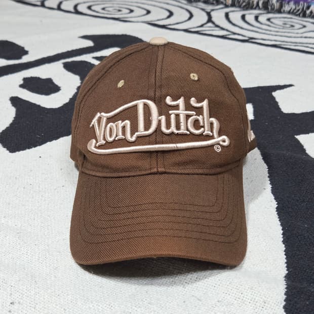 본더치 Y2K 핑크 브라운 볼캡