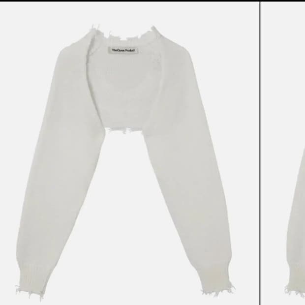 더오픈프로덕트 오픈와이와이 볼레로 화이트