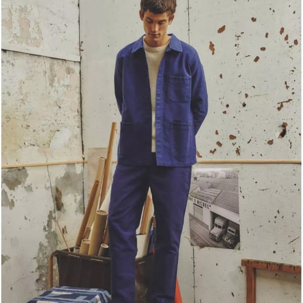 르몽생미셸 몰스킨 남성 워크자켓 Blue 50