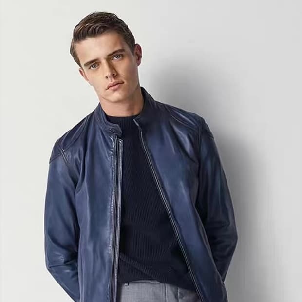 마시모두띠 램스킨 나파레더 자켓