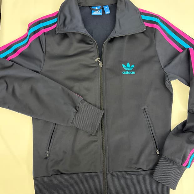 [100] 아디다스 삼선 트랙탑 져지 네이비/핑크/블루