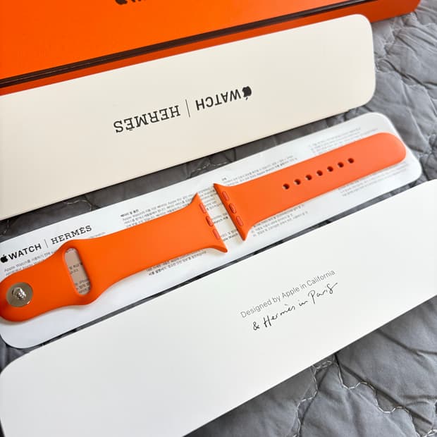 애플워치 에르메스 오랑쥬 스포츠 스트랩