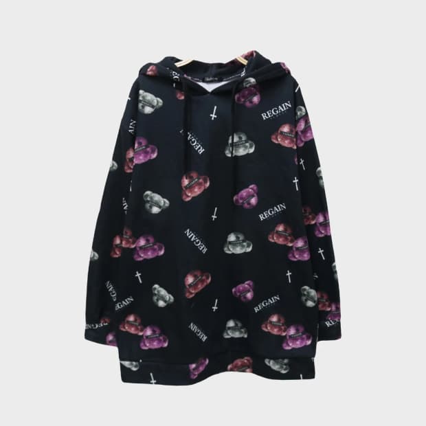 SUREVE 유니크 패턴 후드티셔츠 63621