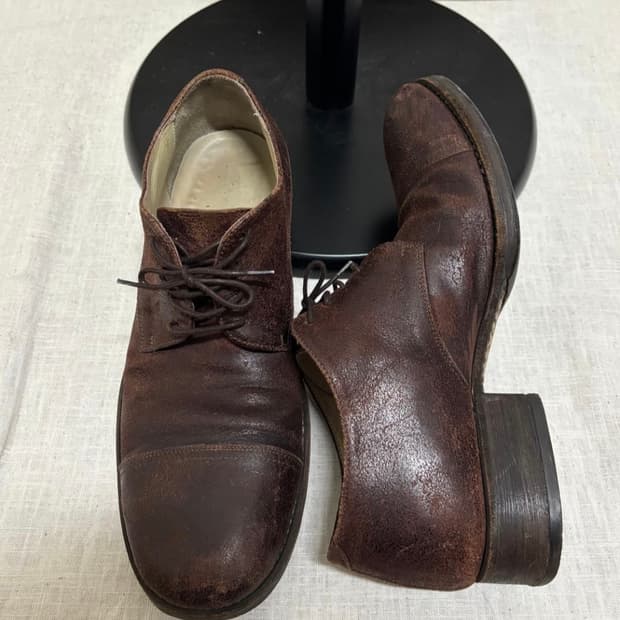 Carpe diem 디스트로이드 더비 슈즈