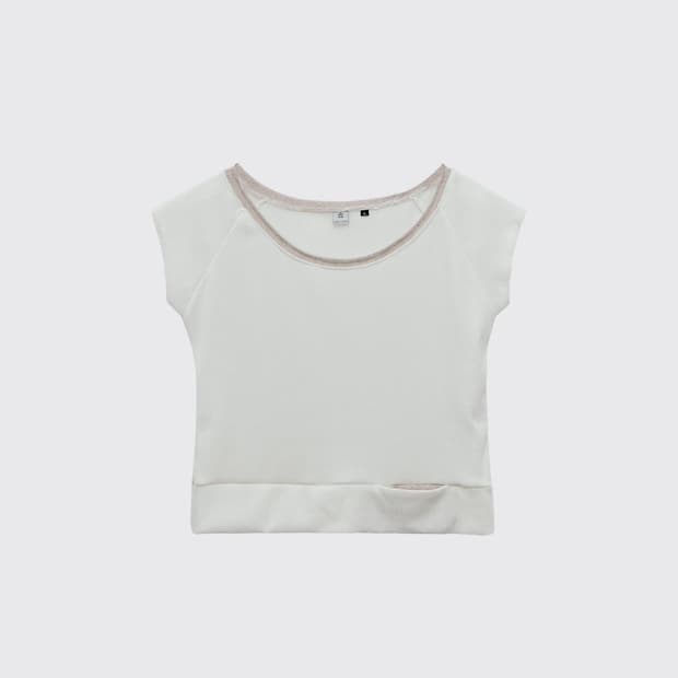 폴리테루 우먼 WOMEN PEEK POCKET TEE WHITE