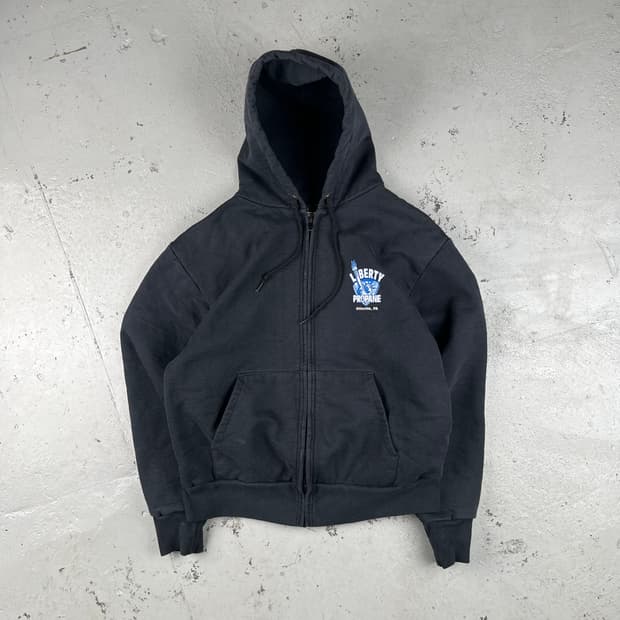 빈티지 캠버 USA Liberty Propane 써멀 후드집업