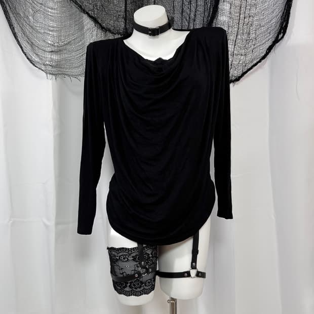 lace drape t-shirt