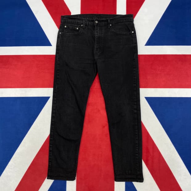 리바이스 502 흑청데님팬츠 36
