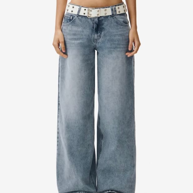 데케트 우먼 Signature Low Rise Wide Jeans