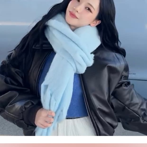 앵브록스 데일리 하트 울 머플러 아크네스튜디오 카리나