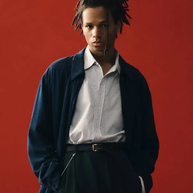 [2] 26SS 아프레쎄 워시드 실크 레이온 개버딘 자켓 네이비