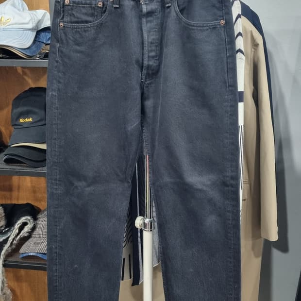 90년대 리바이스501 USA 검정색청바지 허리32 상태좋음