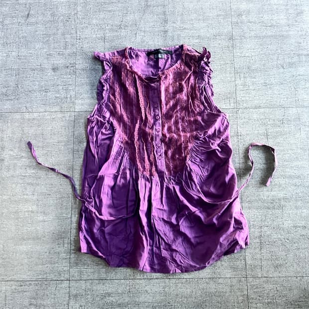 Zara 자라 하구미모리걸 달천깔페어리 슬리브리스 나시탑