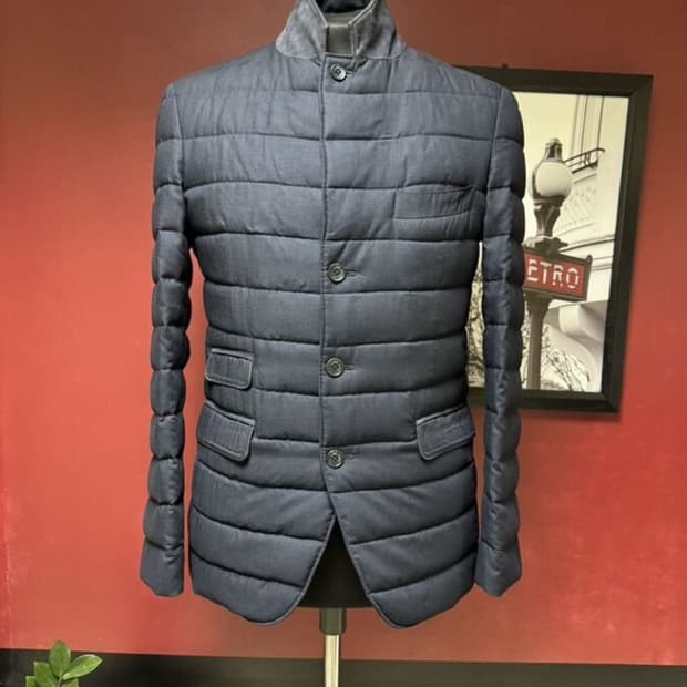 로로 피아나 푸퍼재킷(캐시미어/구스다운/디테일-레더)S 사이즈(해외발송)