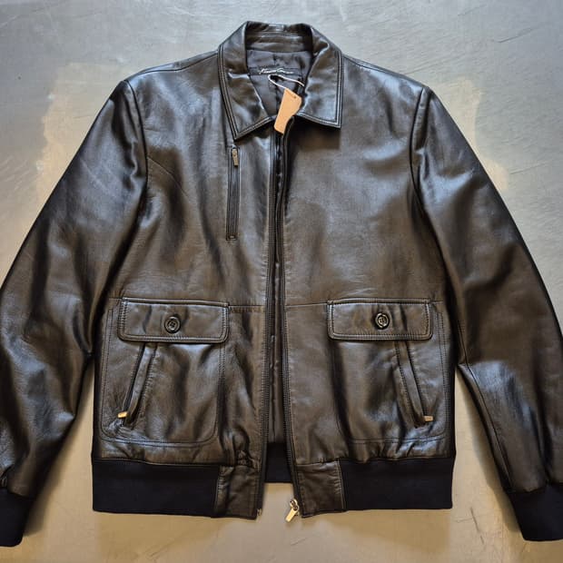 케네스콜 램스킨 가죽 봄버