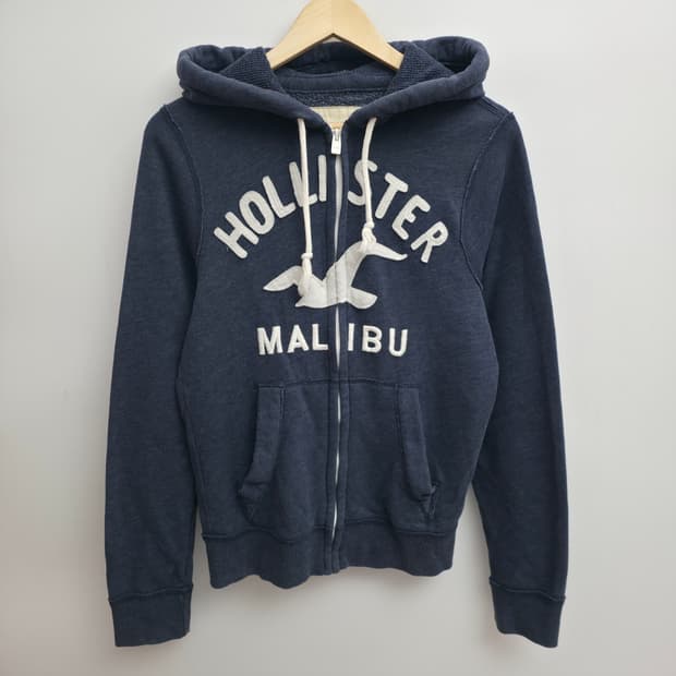 [S] 홀리스터 네이비 후드집업