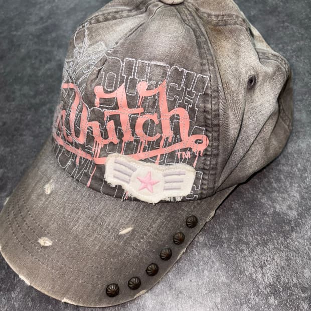Vondutch 본더치 데미지 스터드 볼캡
