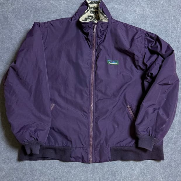 엘엘빈 아즈텍 웜업 플리스 집업 자켓 80s