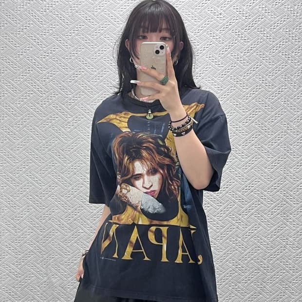 MICHEAL X-JAPAN 요시키 펑크 반팔티 XL C11373