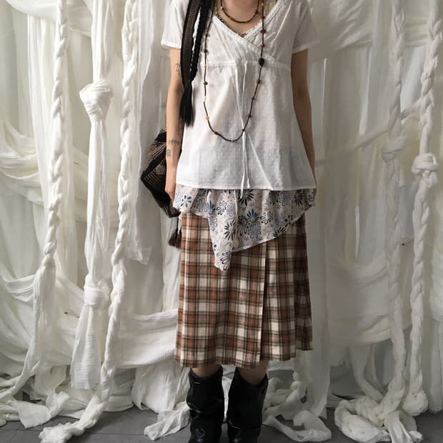 Dot pattern blouse
