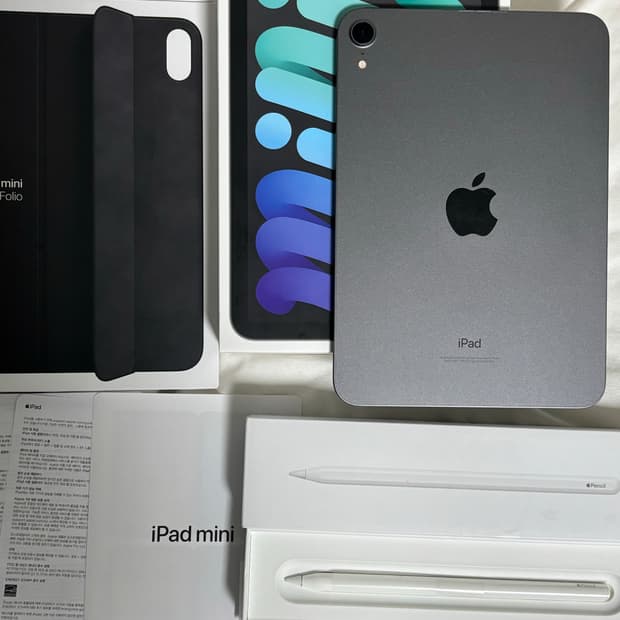 애플 아이패드 미니 6세대 64GB wife 스페이스 그레이 박스+애플펜