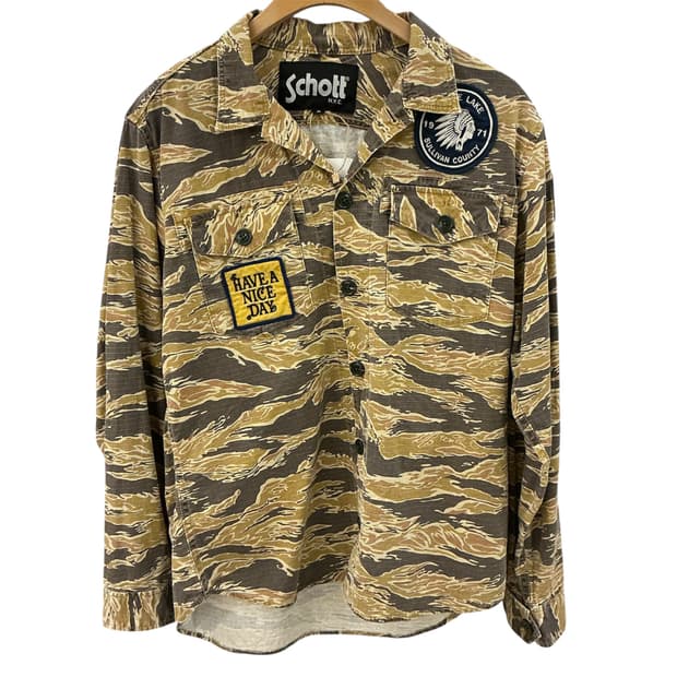 쇼트 타이거 카모 셔츠