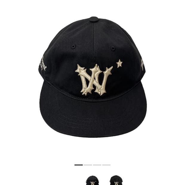 새상품 아오이로 6 패널 히카리 캡 블랙