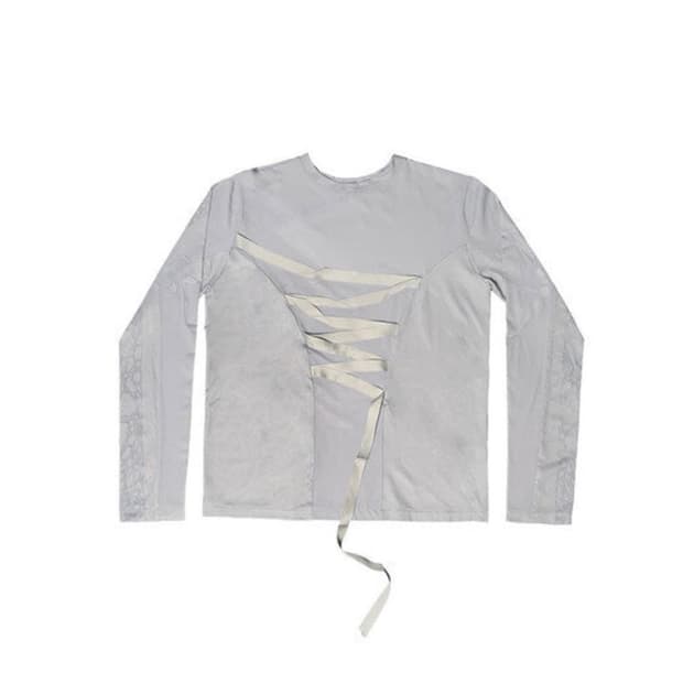 Backward Printed Sleeve / Cool Grey