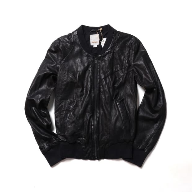 디젤 Diesel Lambskin Rider Jacket 
