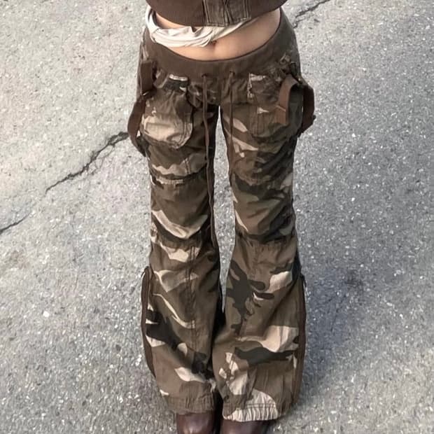 "GOA" camo cargo pants