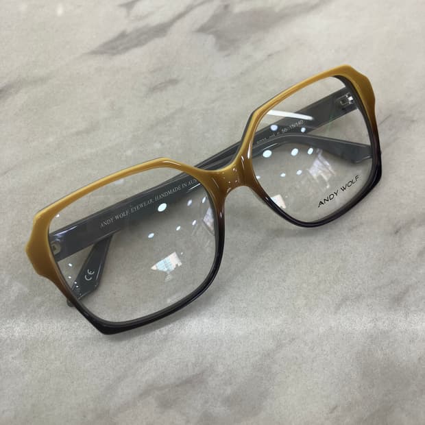 앤디 울프 Andy wolf 앤틱 모카옐로우 스퀘어 뿔테