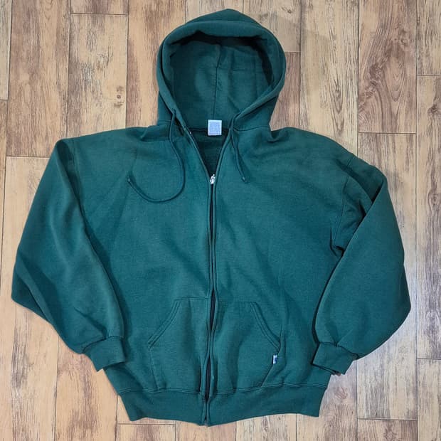 러셀 후드집업 그린 메이드인 usa